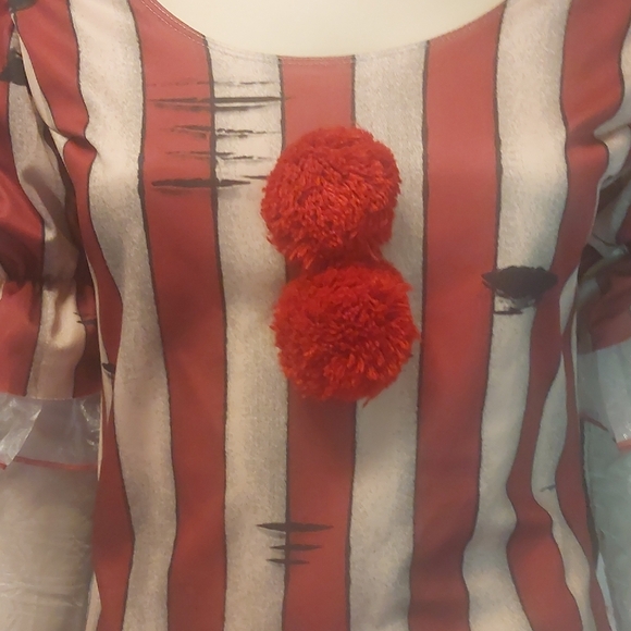 California Costumes Red and White Sadistic Clown Outfit - Picture 6 of 11